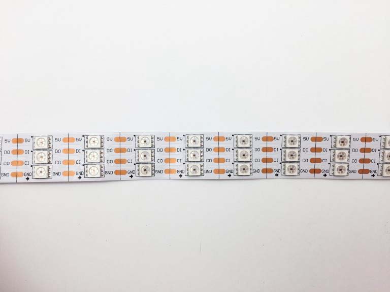 CUSTOMIZED PARALLEL ROWS SK9822 144 RGB LED PIXEL TAPE