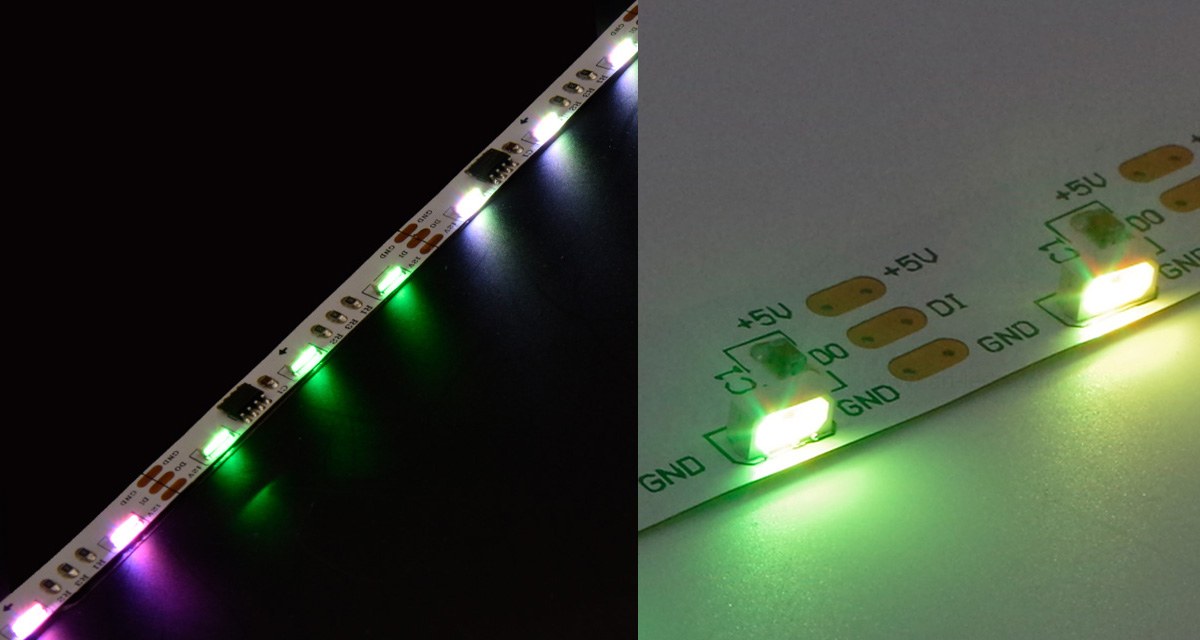 Side emitting RGB pixel LED
